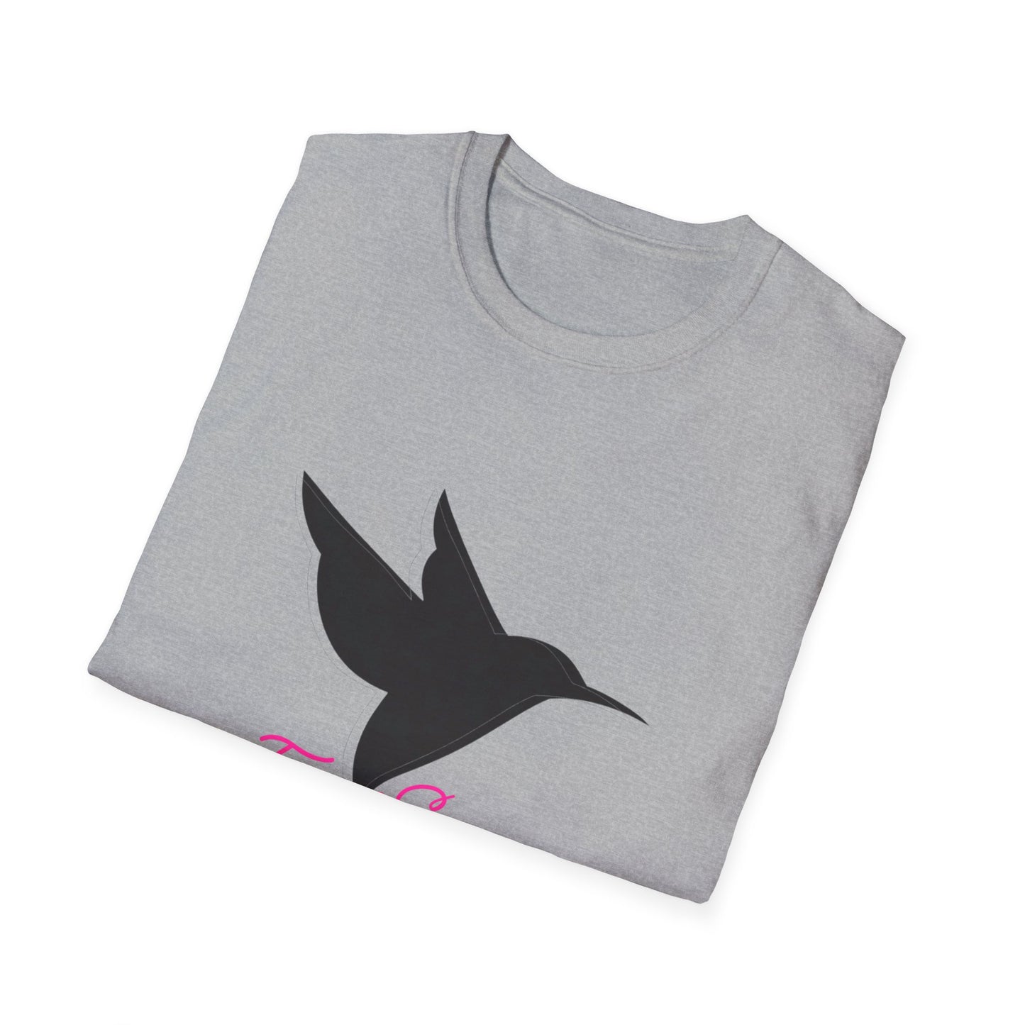 Hummingbird 'Fresh Silence' 3D Pink —T-Shirt