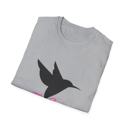 Hummingbird 'Fresh Silence' 3D Pink —T-Shirt