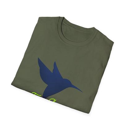 Hummingbird 'Fresh Silence' Dark Blue —T-Shirt