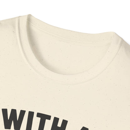 T-Shirt — "With a Body Like This Who Needs Hair" Funny Graphic Tee