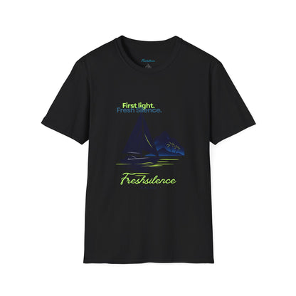 Sailboat Graphic T-Shirt — "Fresh Silence" Island Vibe Tee