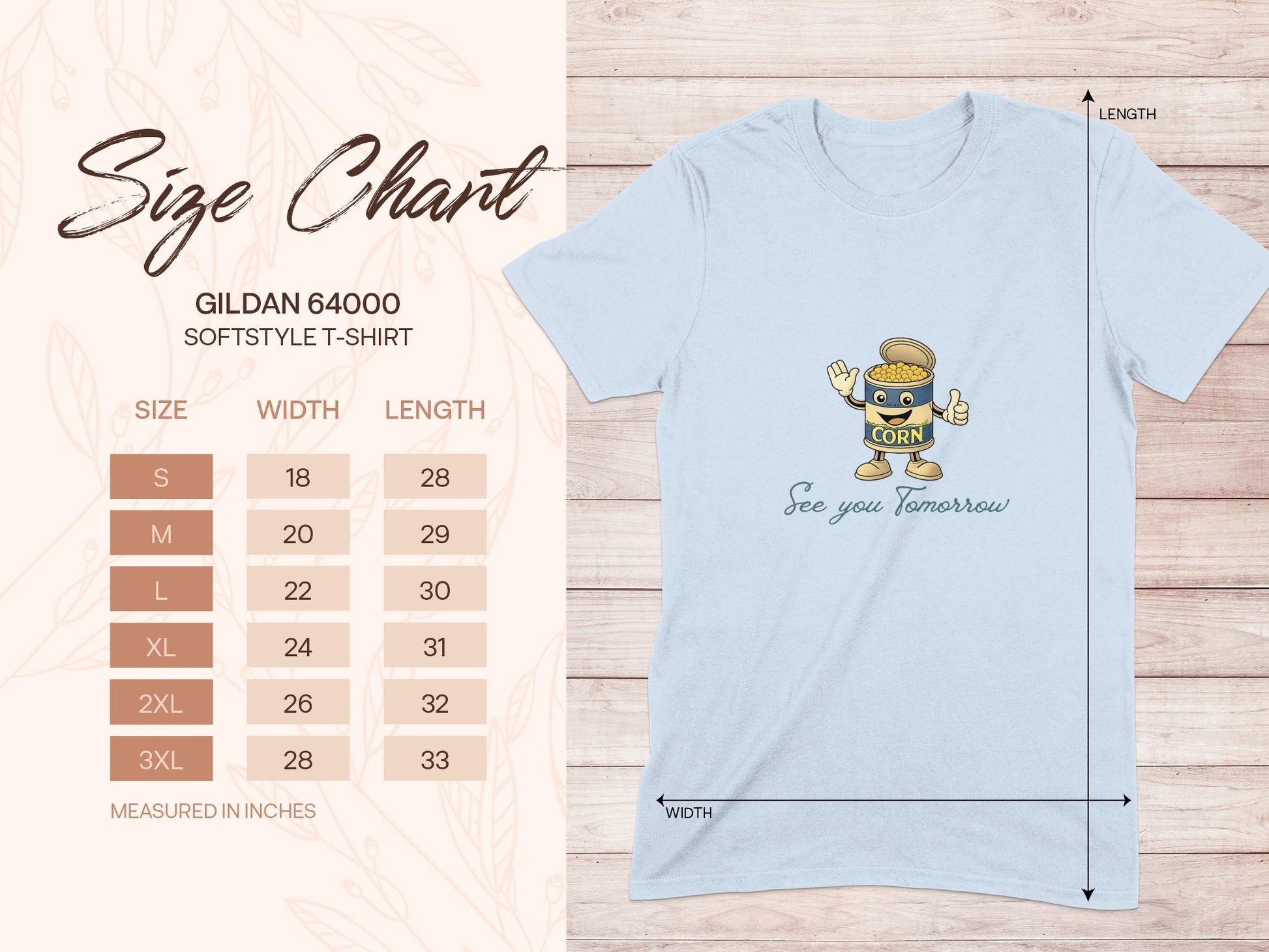 See You Tomorrow Corn Character T-Shirt