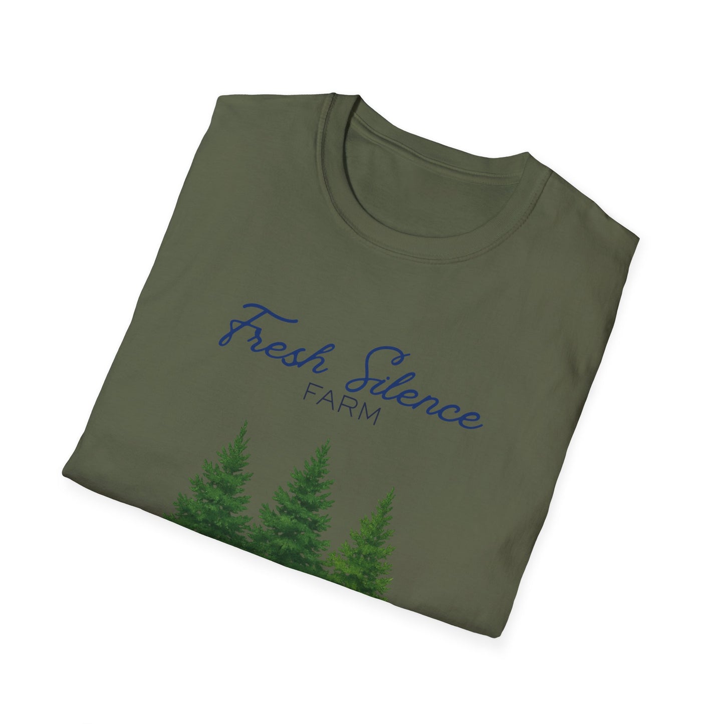 Christmas Tree Farm T-Shirt — "Fresh Silence Farm" Holiday Tee
