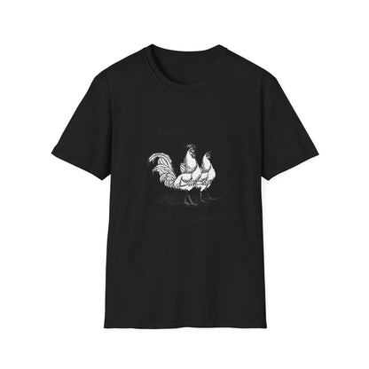T-Shirt — "Pardon My Fowl Language" Rooster Vintage Illustration