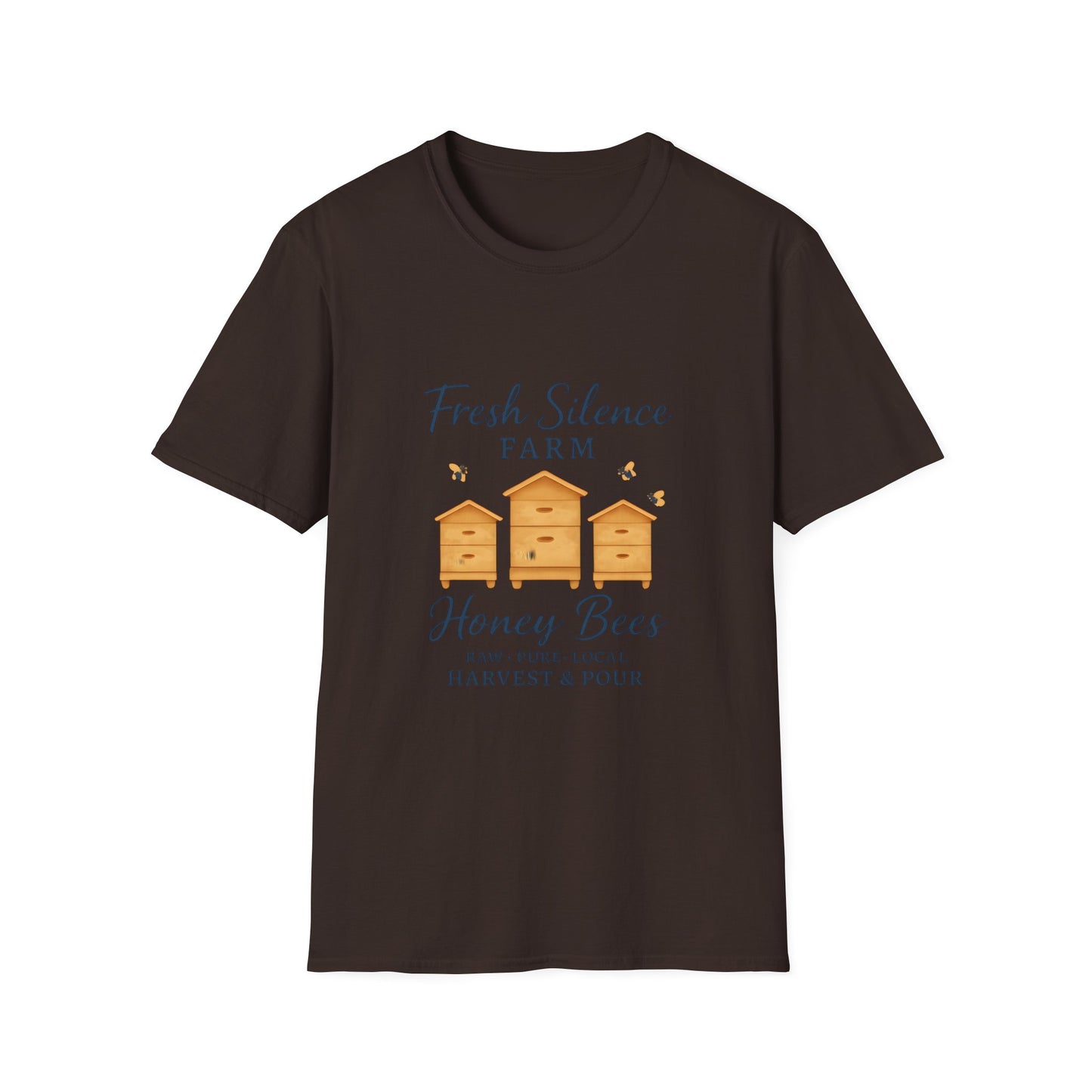 Fresh Silence Farm Honey Bees T-Shirt — Beekeeper Farm Honey Tee