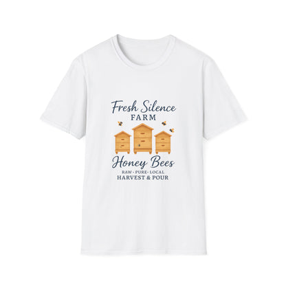 Fresh Silence Farm Honey Bees T-Shirt — Beekeeper Farm Honey Tee