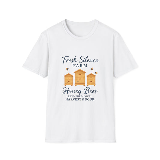 Fresh Silence Farm Honey Bees T-Shirt — Beekeeper Farm Honey Tee