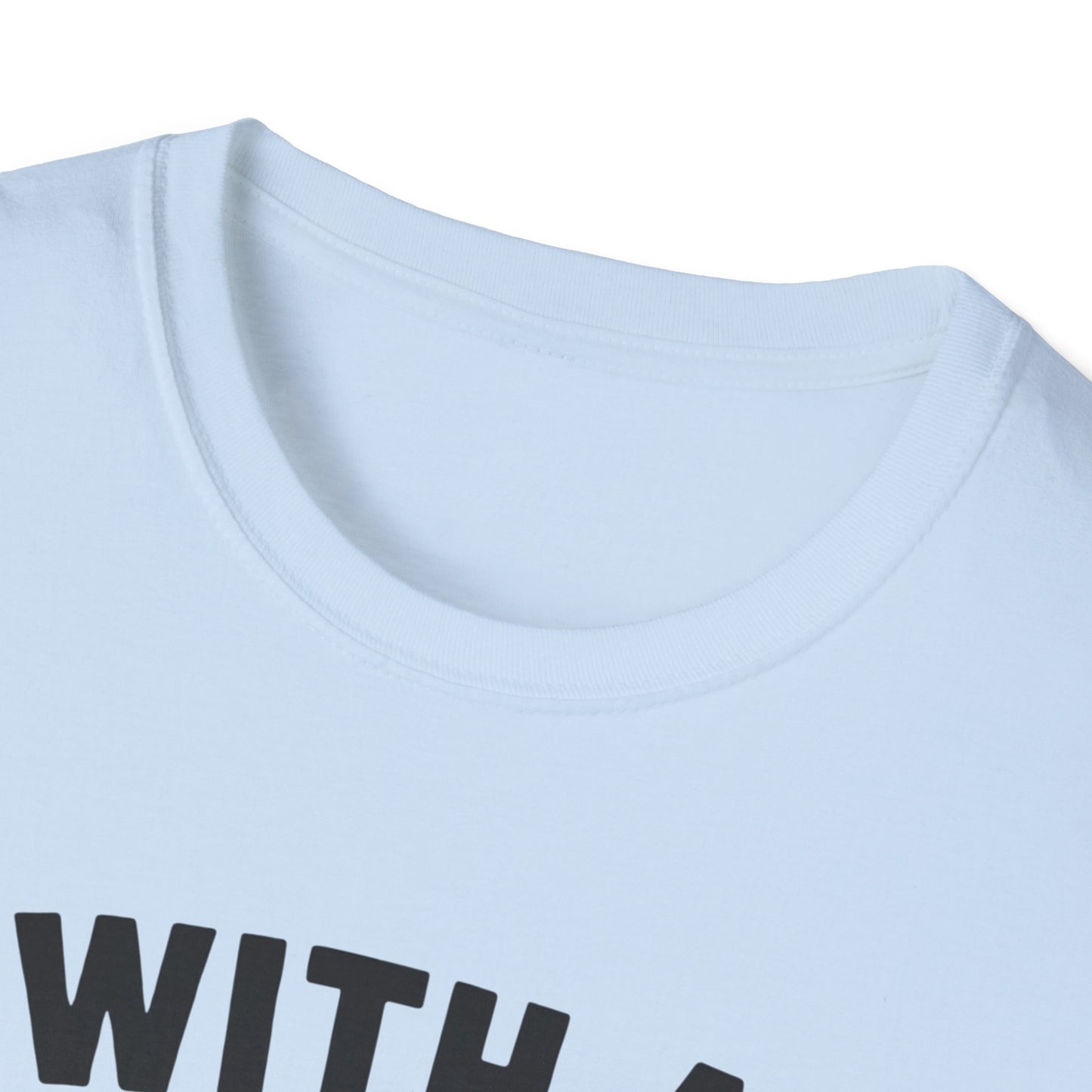 T-Shirt — "With a Body Like This Who Needs Hair" Funny Graphic Tee