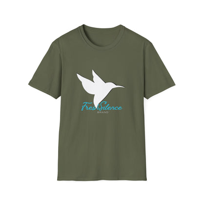 Minimalist Hummingbird T‑Shirt — 'Find Silence' Calm Graphic Tee