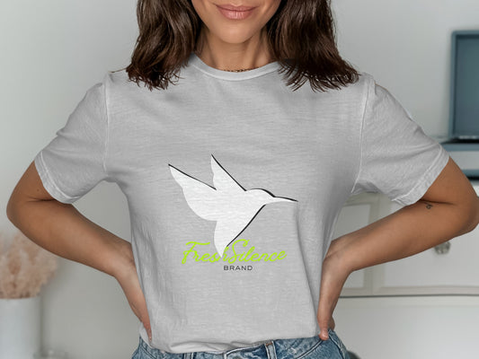 FreshSience Brand Hummingbird Design T-shirt