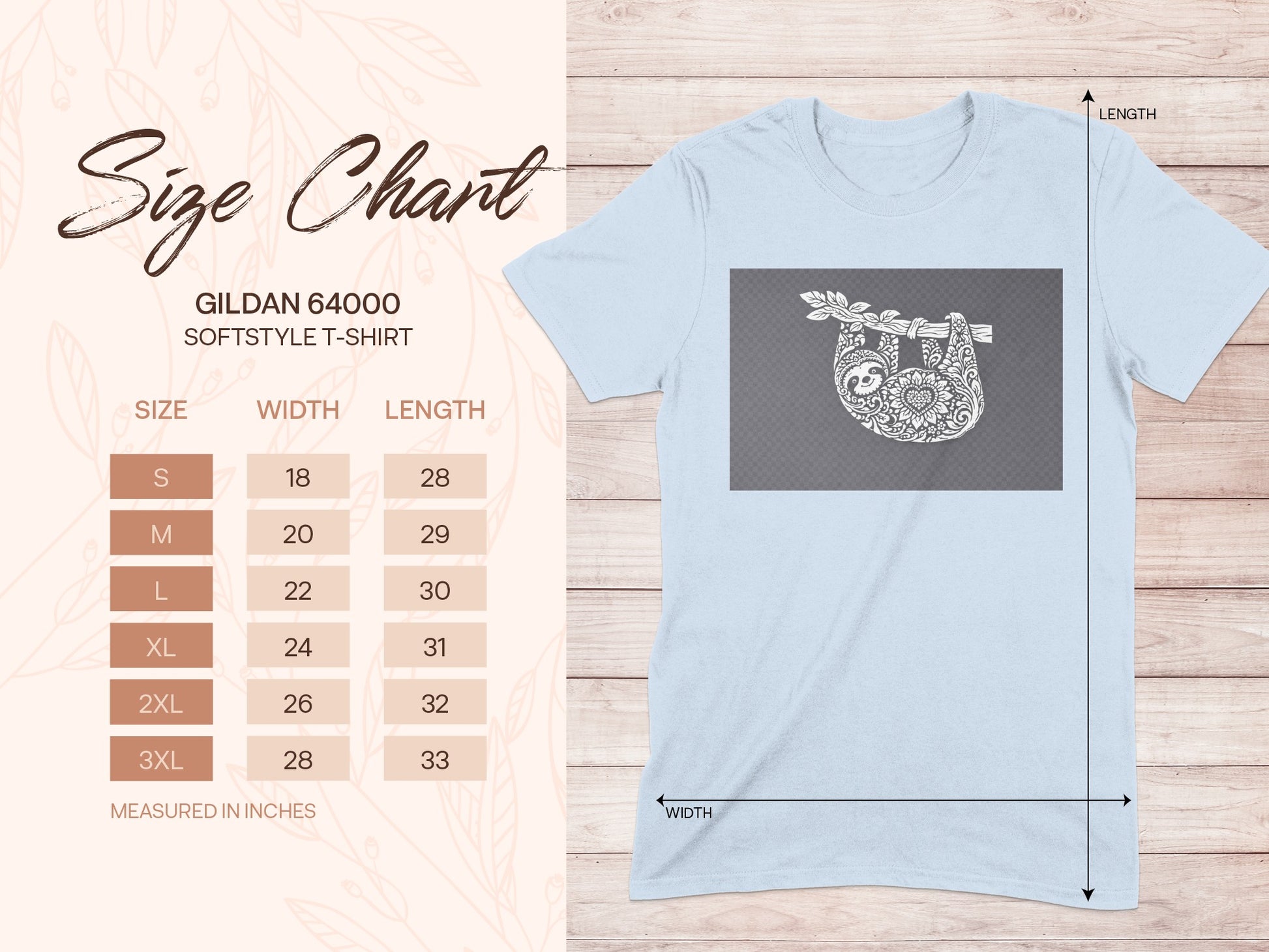 Intricate Mandala Design Gildan 64000 Softstyle T-Shirt